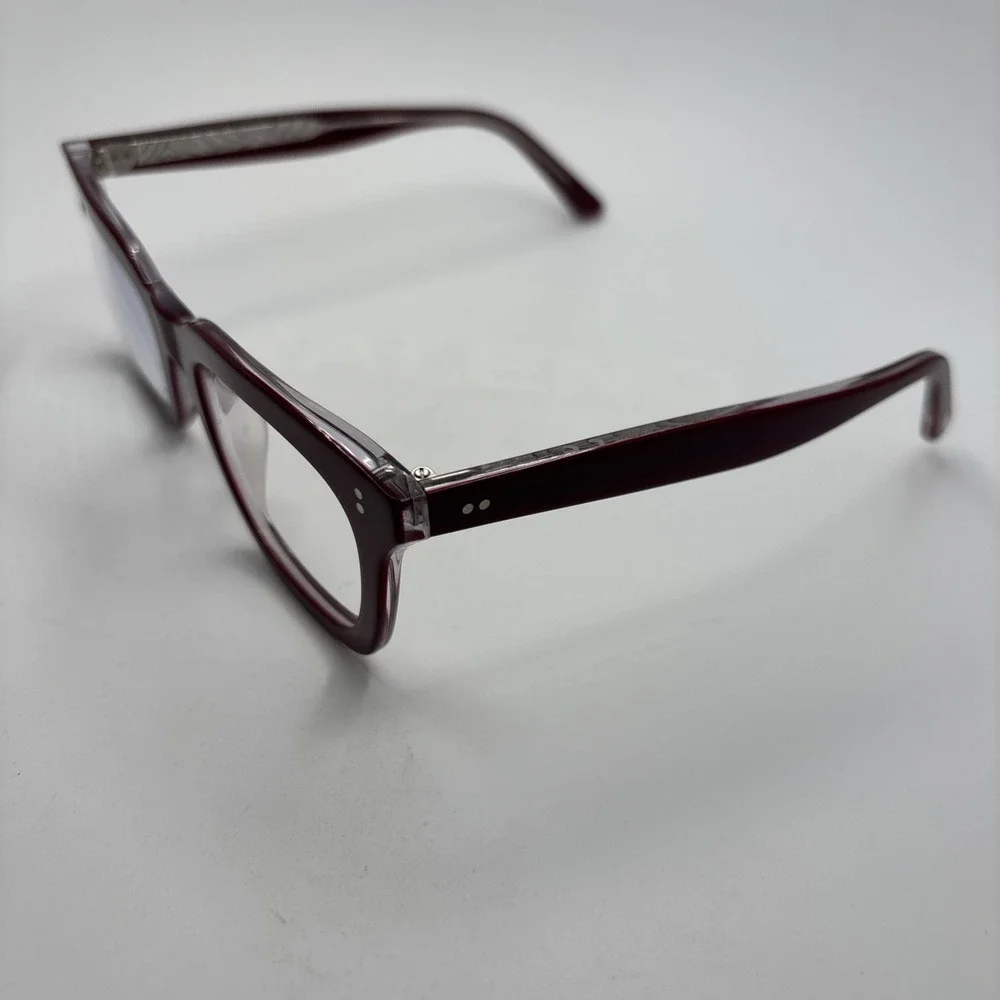 Maui Jim Rectangular Eyeglasses MJO2216 07F Burgundy/Clear 49-22-145 Frame #250